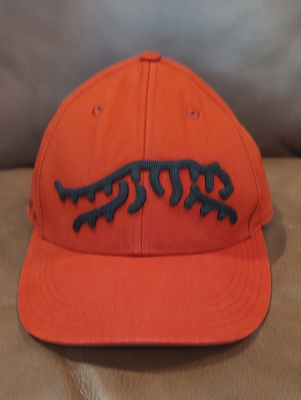 TIGER WOODS Sun Day Red Jupiter Chain Stitch Snapback Adj. Red Golf Cap Hat VG.
